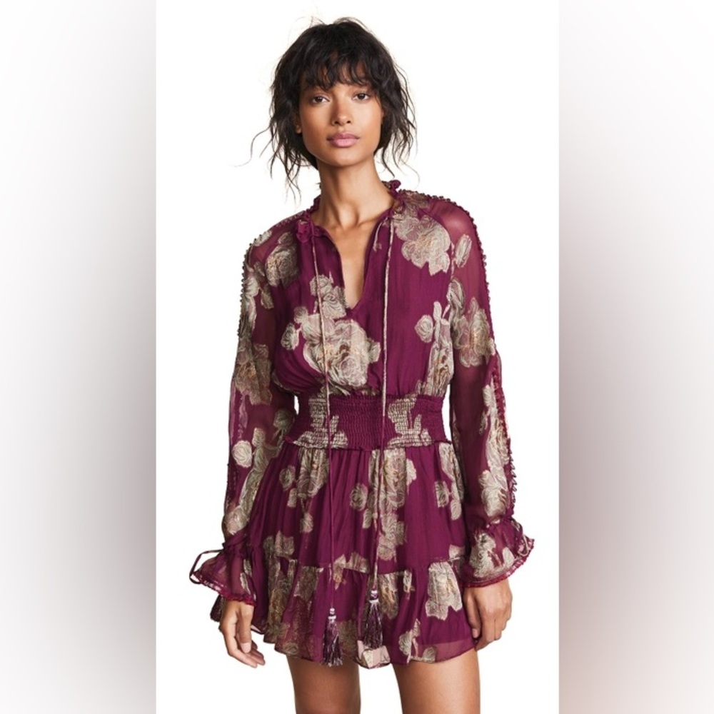 Hemant & Nandita shimmer floral dress